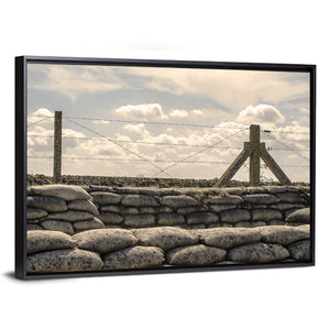 WWI Trenches Sandbags Wall Art