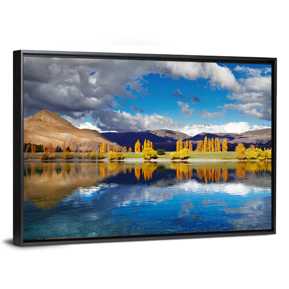 Lake Tekapo Autumn Reflection Wall Art