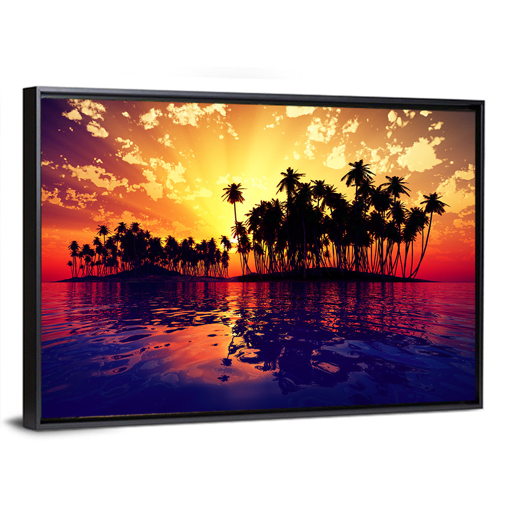 Coconut Island Sunset Wall Art
