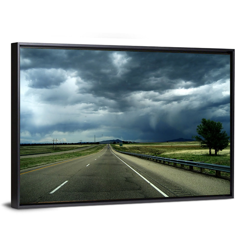 New Mexico Stormy Highway Wall Art