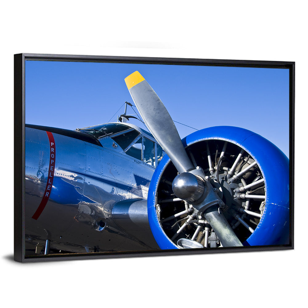 Vintage Radial Engine Close-up Wall Art