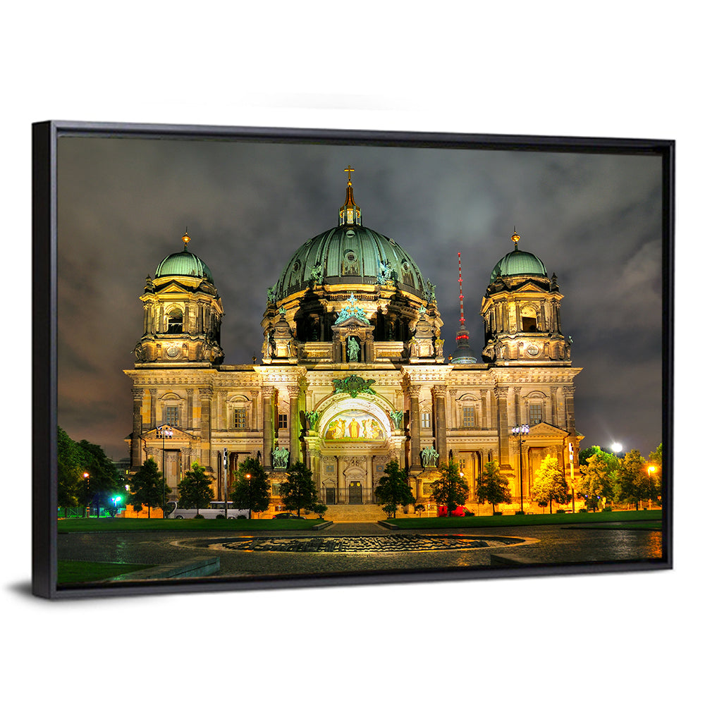 Berlin Cathedral Night View Wall Art