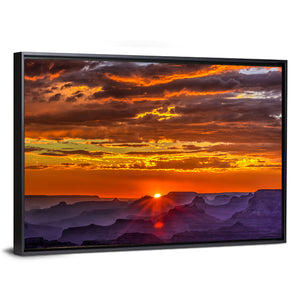 Lipan Point Golden Sunset Wall Art