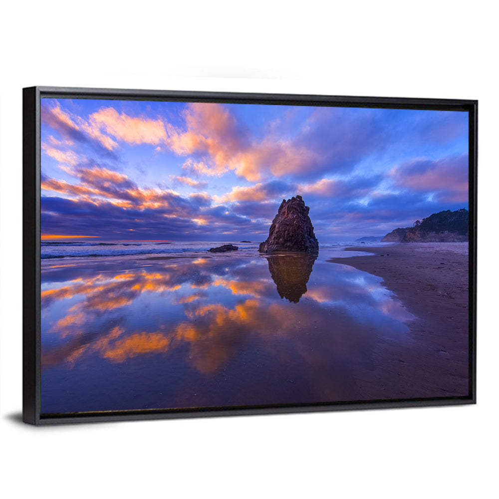 Oregon Coast Sea Stack Sunset Wall Art