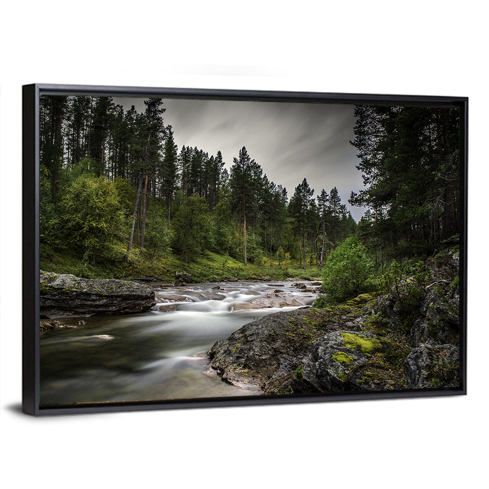 Mossy Forest Stream Wall Art