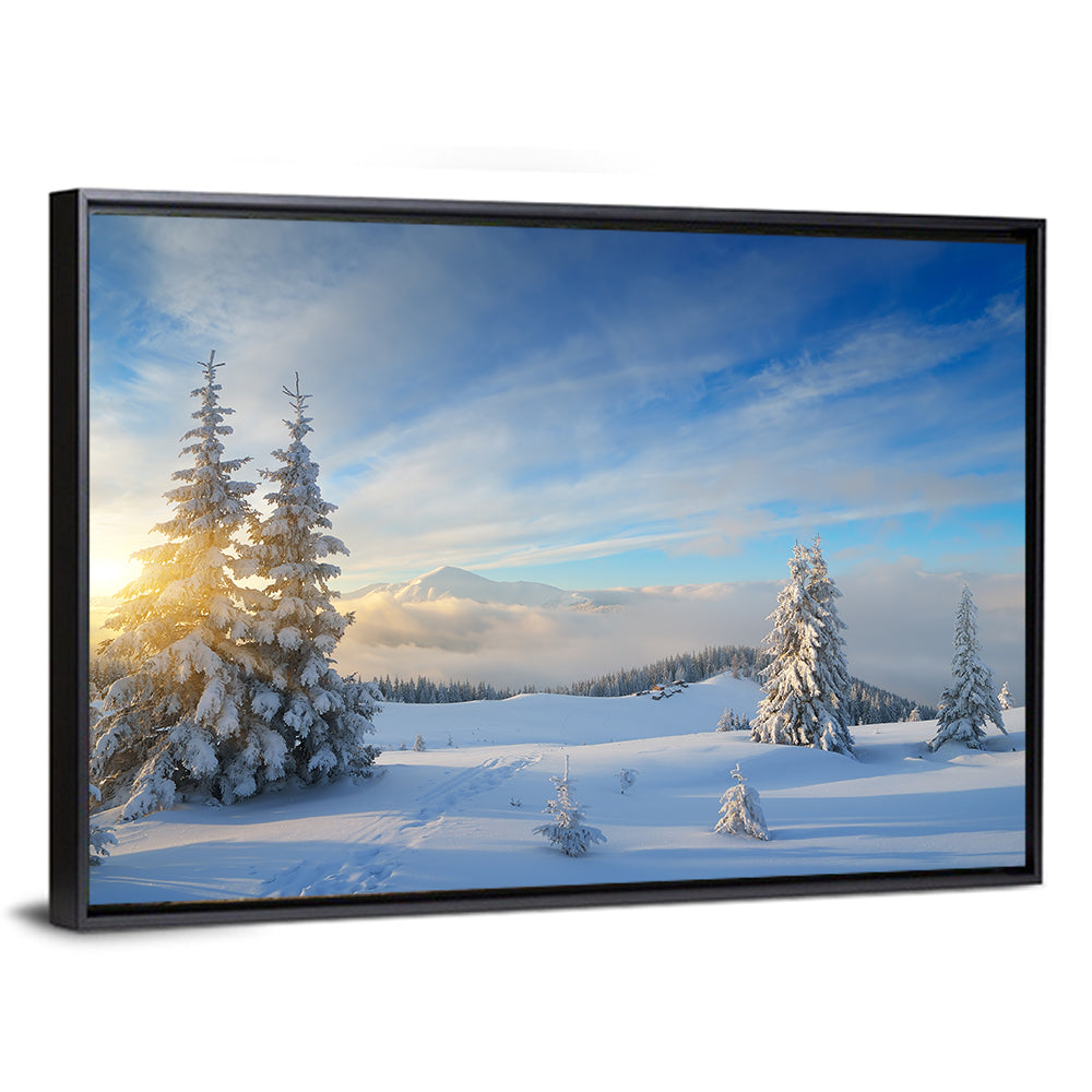 Carpathian Winter Sunrise Wall Art