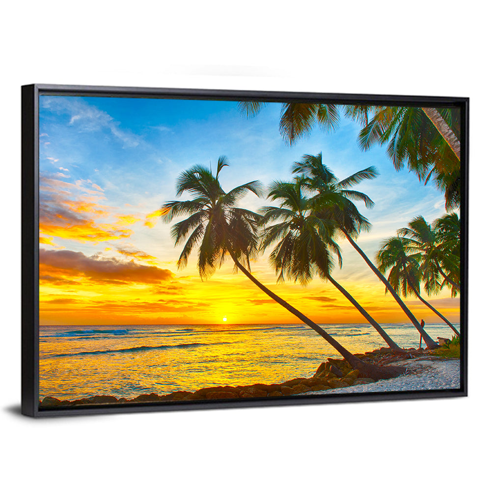 Palm Island Sunset Wall Art