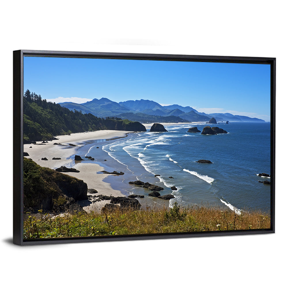 Cannon Beach Morning Shoreline Wall Art