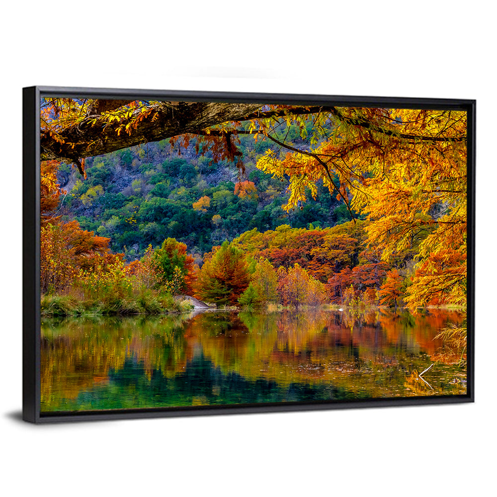 Frio River Autumn Reflection Wall Art