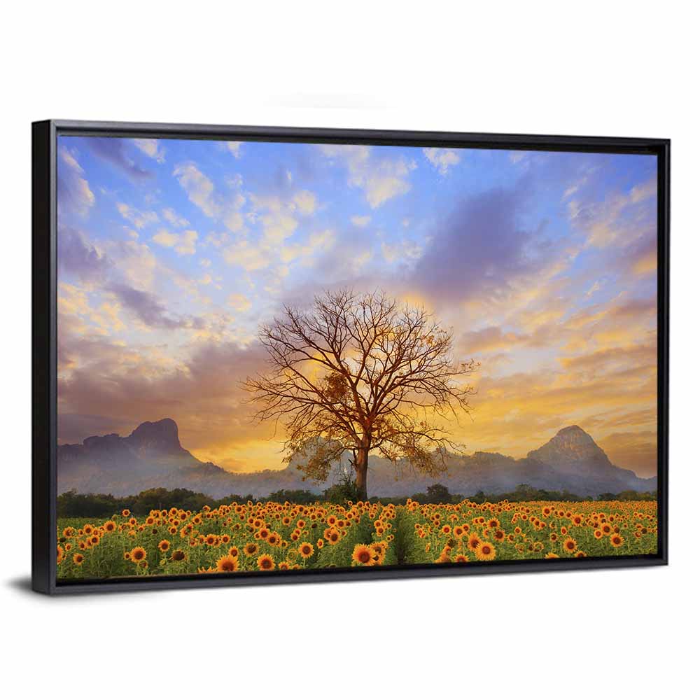 Sun Flowers Field Wall Art