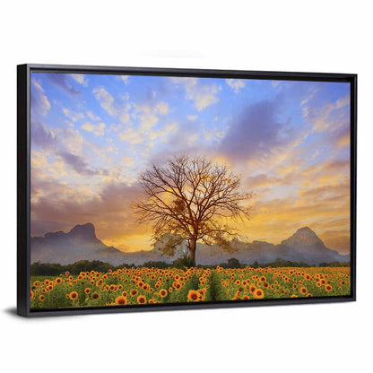 Sun Flowers Field Wall Art