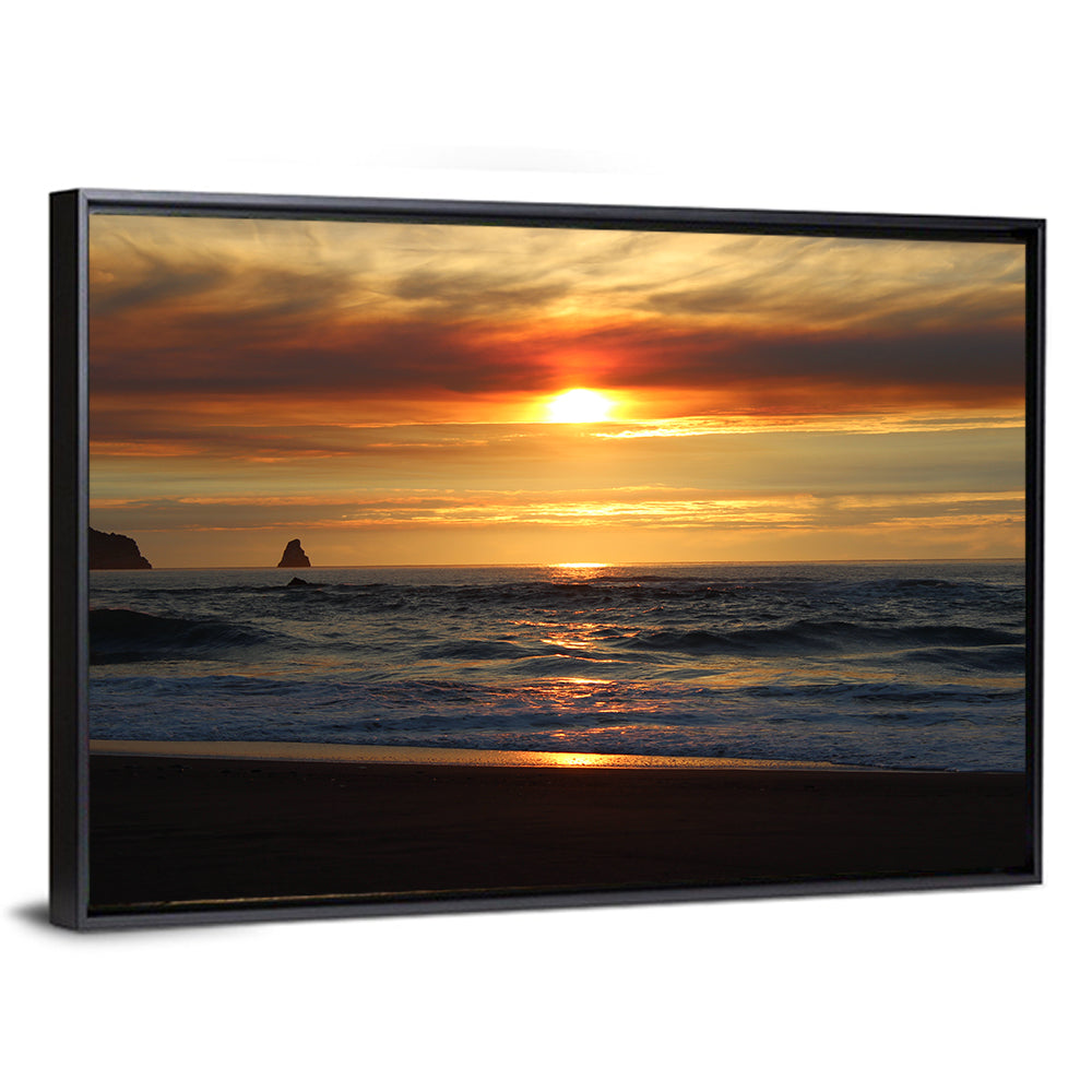 Oregon Sea Stack Sunset Wall Art