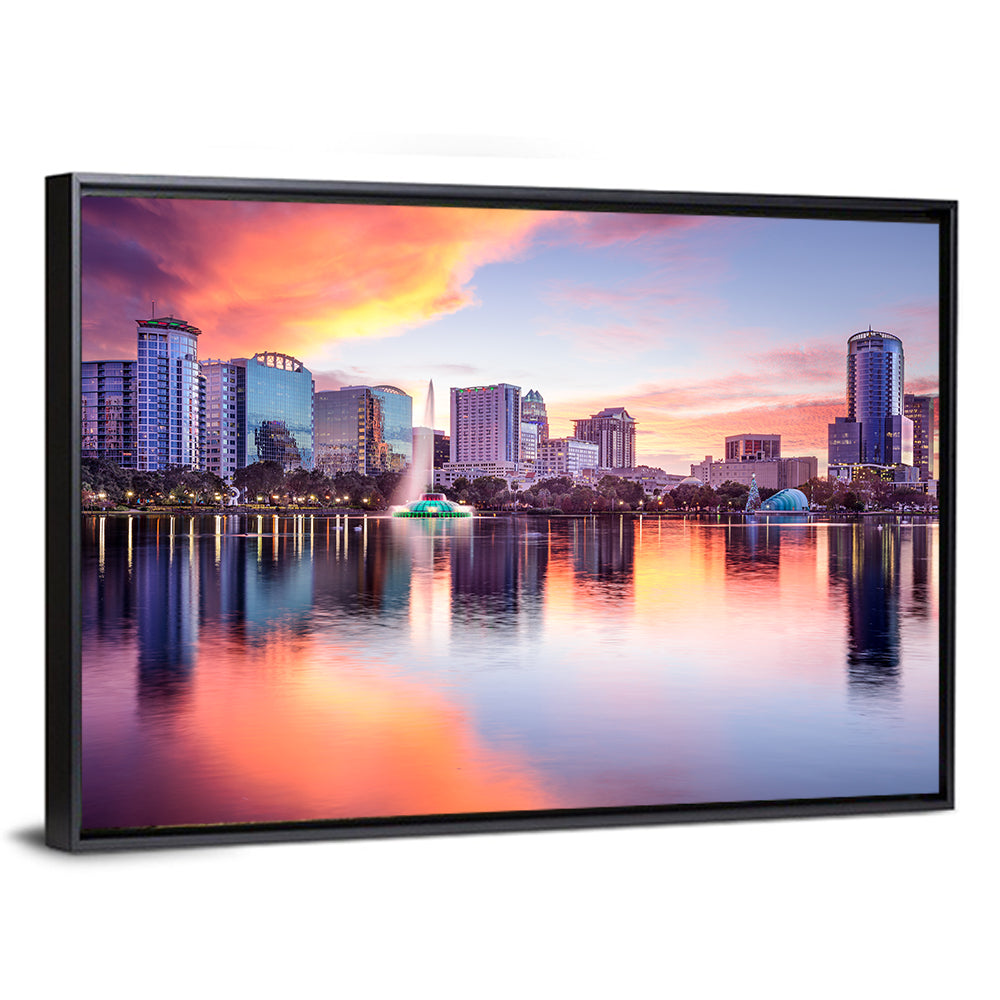 Lake Eola Sunset Orlando Wall Art