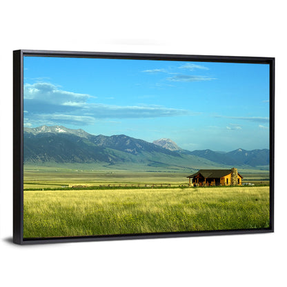 Montana Mountains Ranch Wall Art