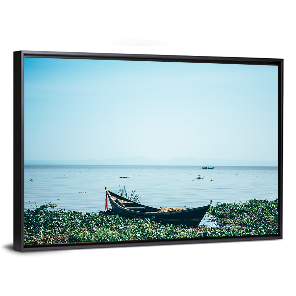 Red Ribbon Boat on Lake Victoria Wall Art