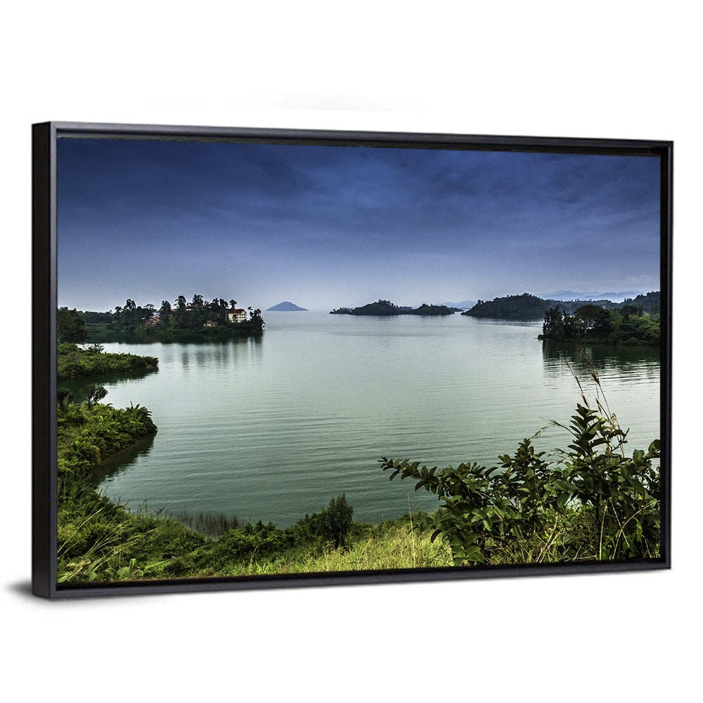 Lake Kivu Overcast Landscape Wall Art