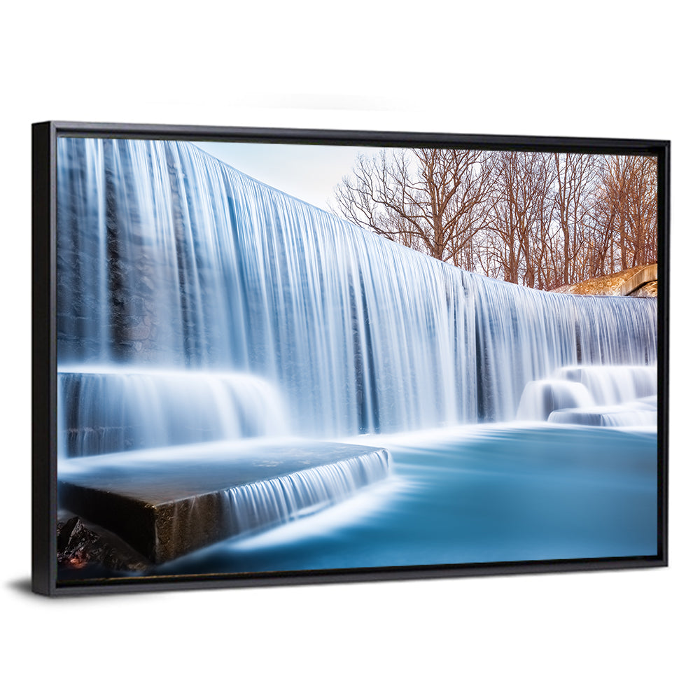 Seeley's Pond Winter Waterfall Wall Art
