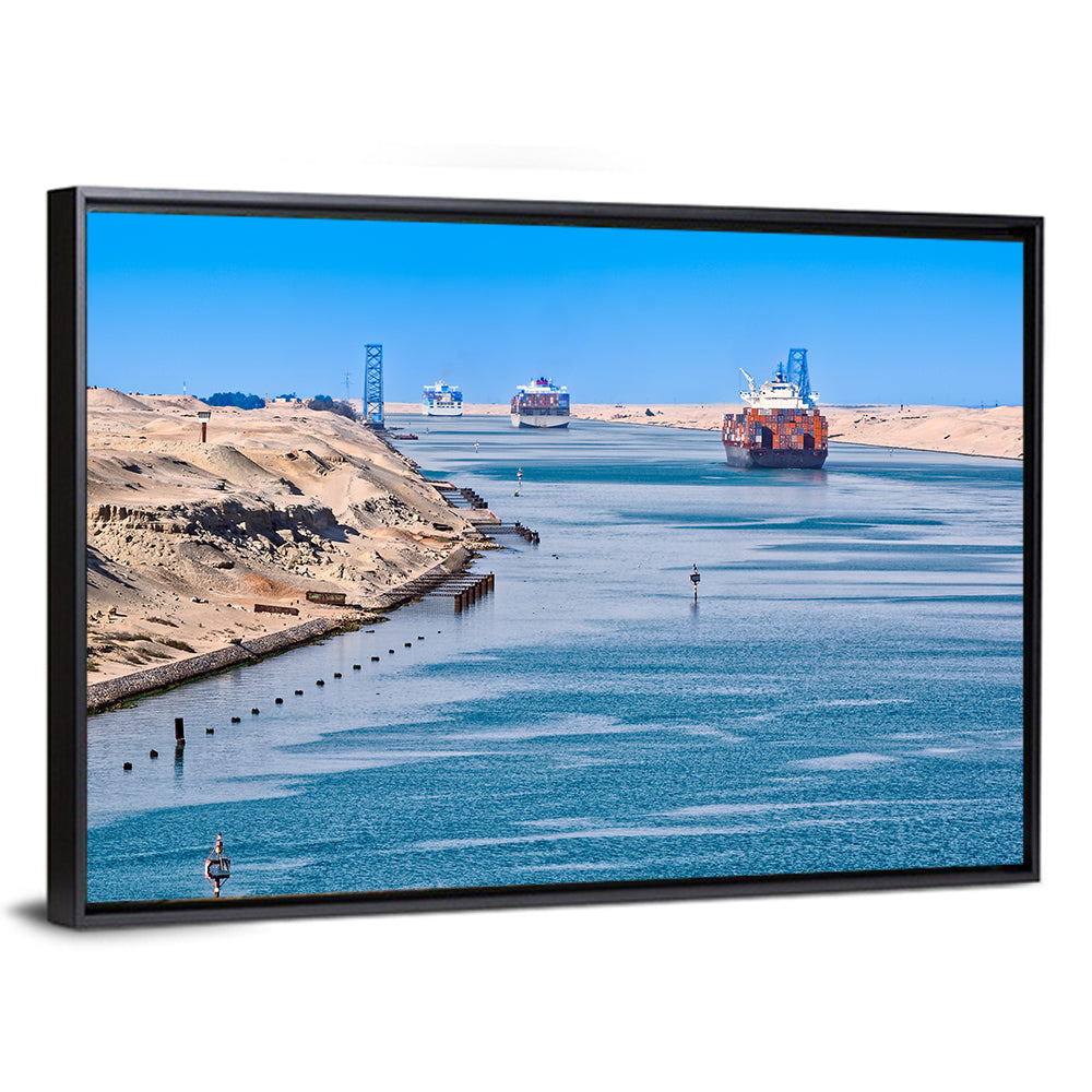 Suez Canal Container Ships Wall Art