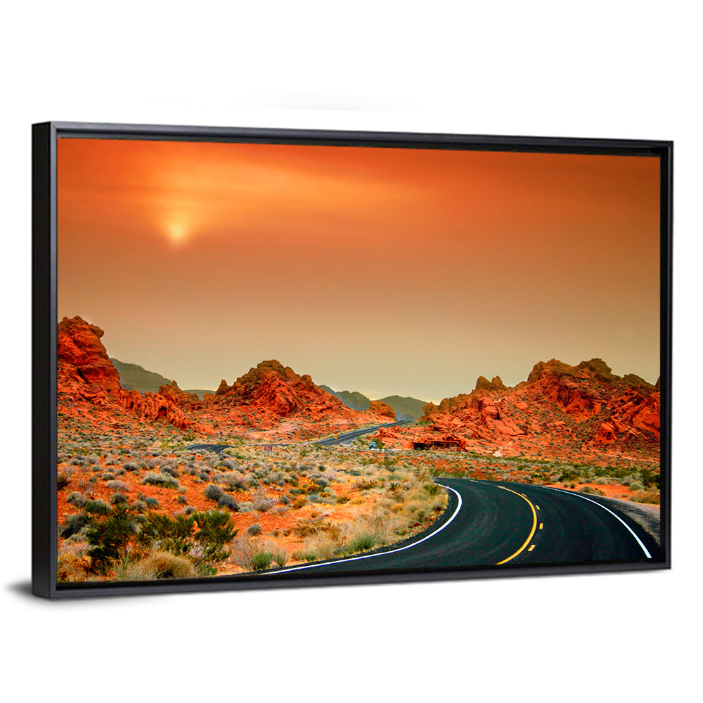 Valley of Fire Winding Road Wall Art
