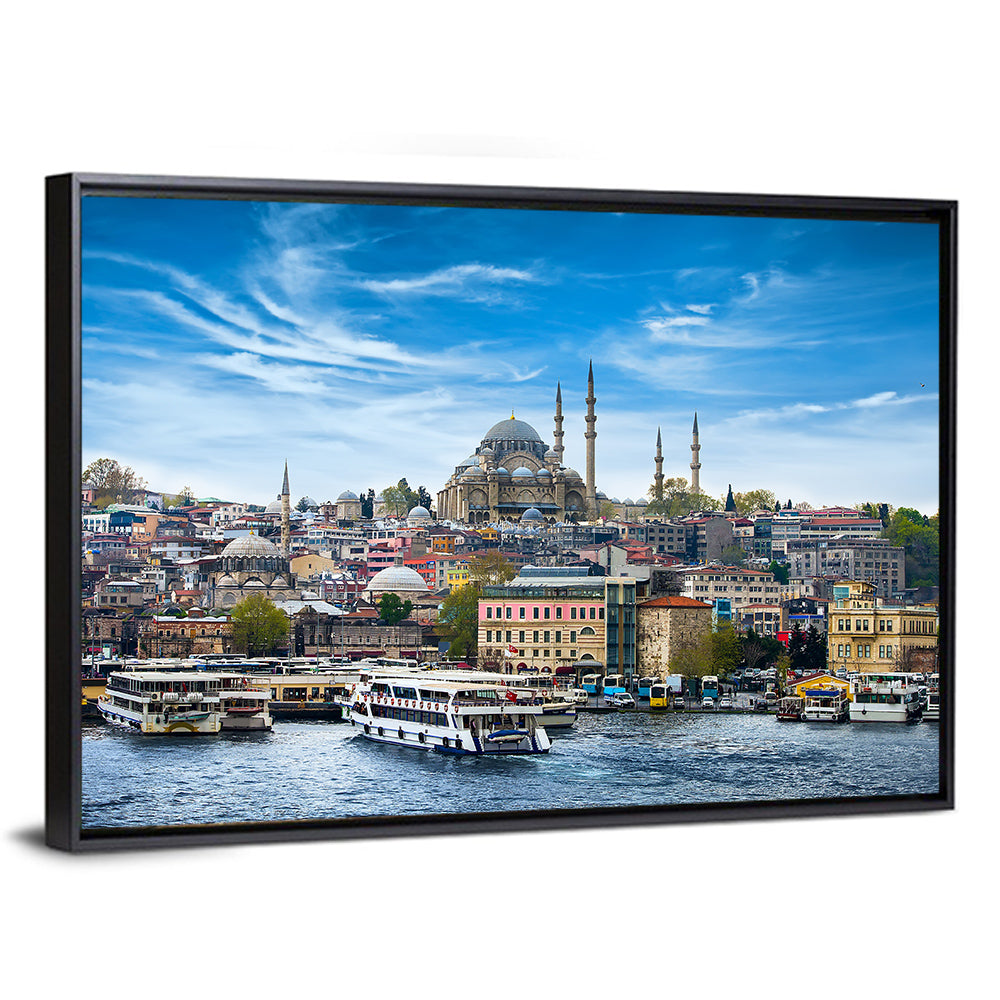Süleymaniye Mosque Over Golden Horn Wall Art