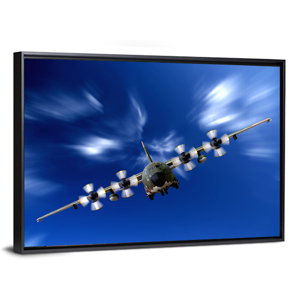 C-130 Head-on Camo Transport Wall Art