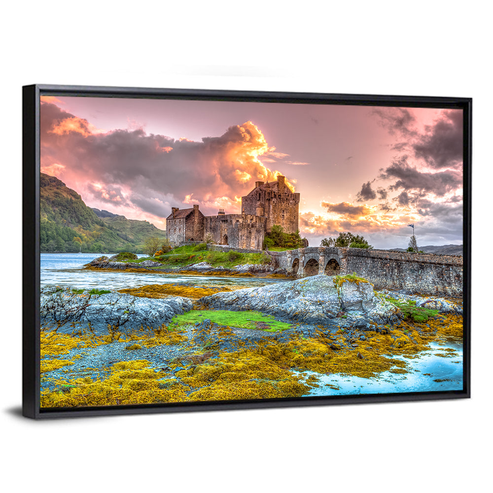 Eilean Donan Castle at Sunset Wall Art