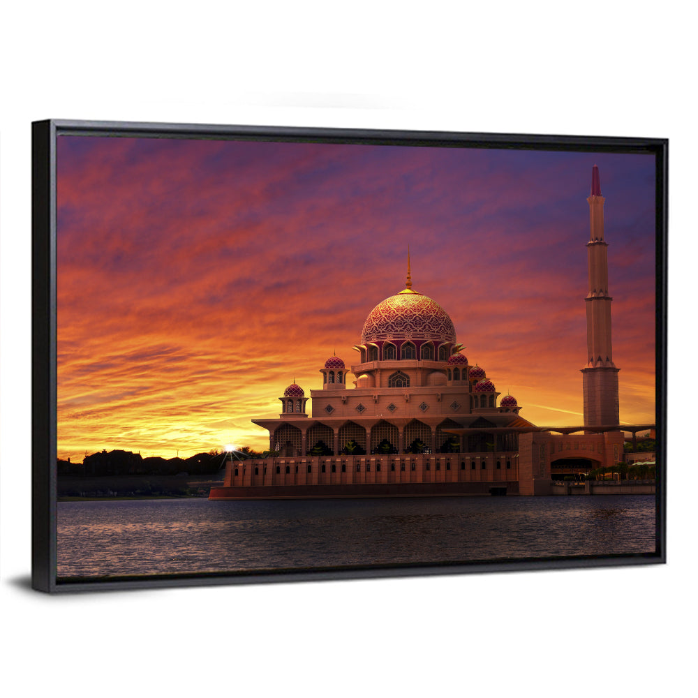 Putra Mosque at Sunset Wall Art