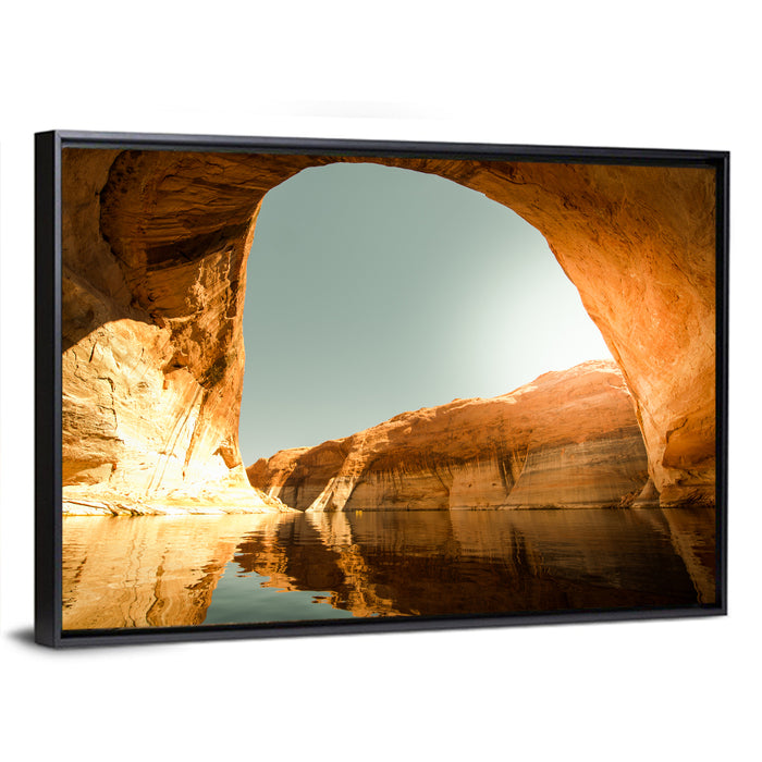 Reflection Canyon Arch Wall Art as a framed canvas