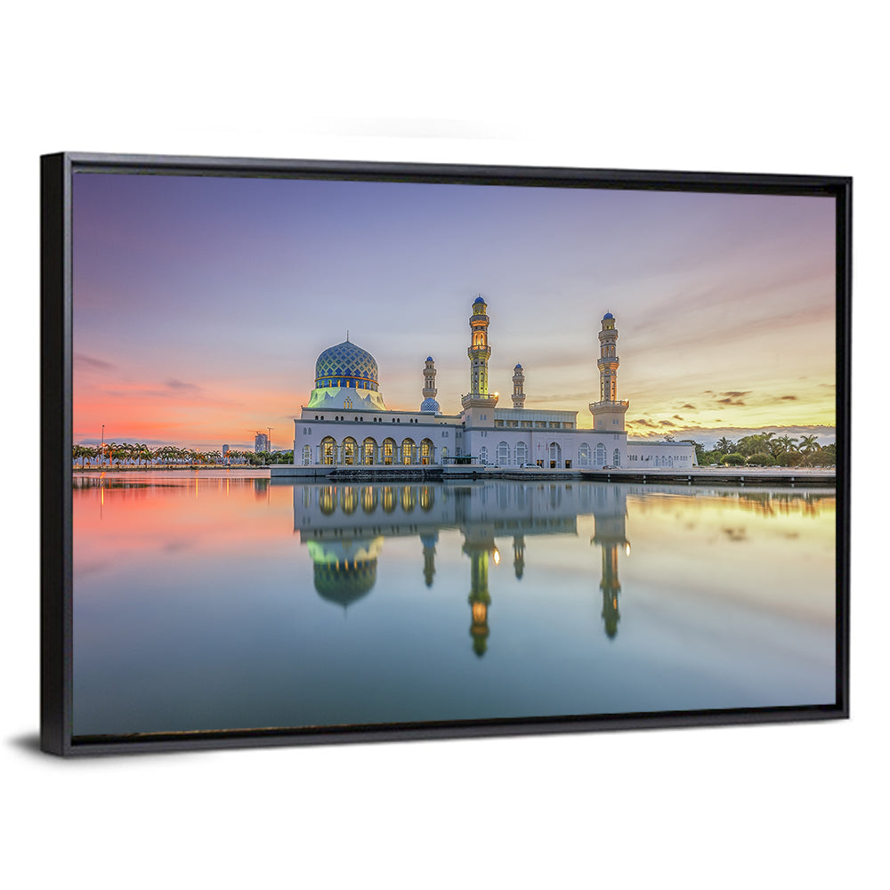 Kota Kinabalu City Mosque at Sunrise Wall Art