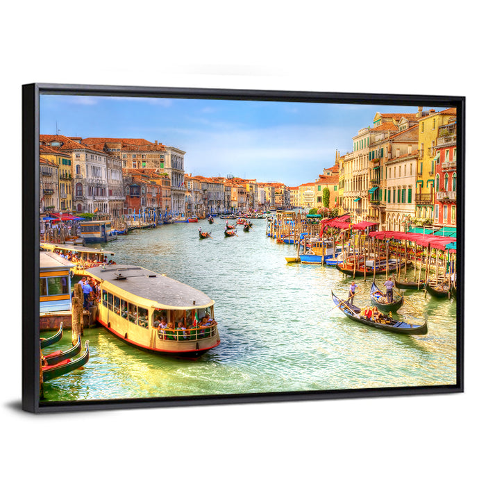 Grand Canal, Venice Wall Art as a framed canvas