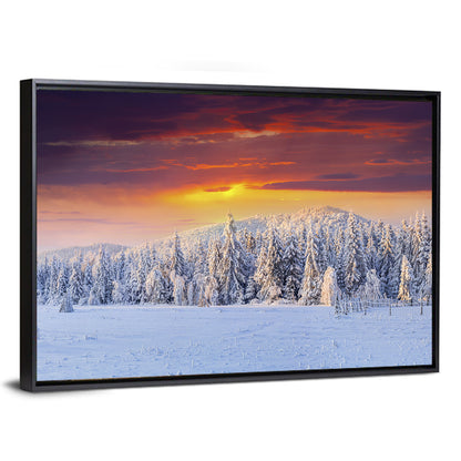 Winter Sunset Wall Art