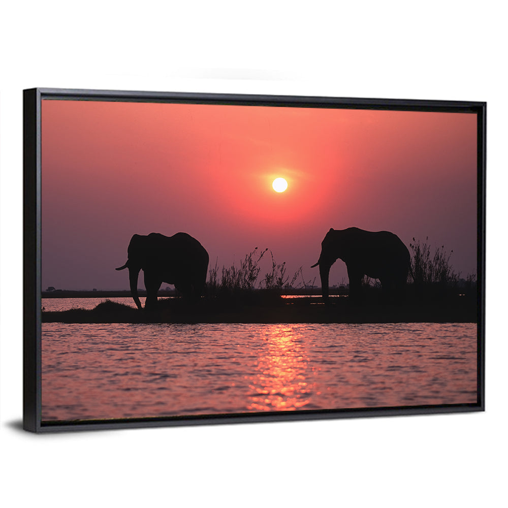 African Elephants Wall Art