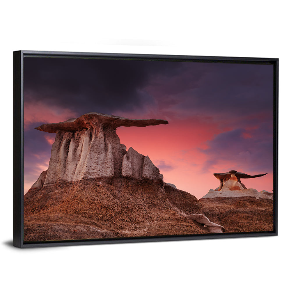 Wings Formation, Bisti Hoodoos Wall Art