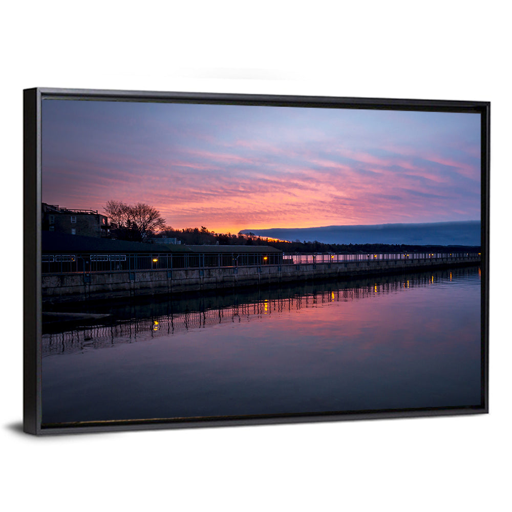 Skaneateles Lake Pier at Dusk Wall Art
