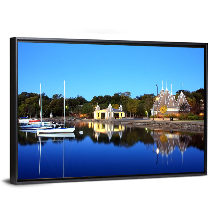 Lake Harriet, Minneapolis Wall Art as a framed canvas