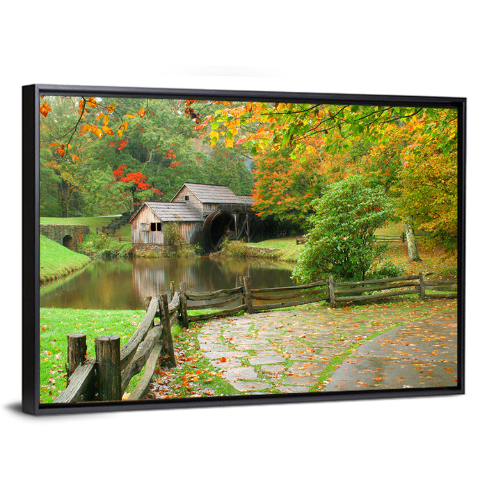 Mabrys Mill Wall Art as a framed canvas