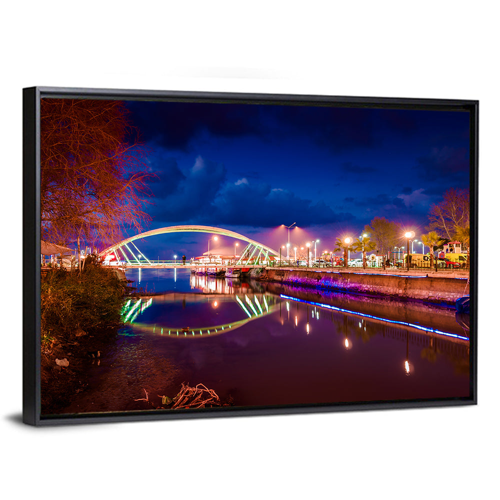 Lovers Bridge Nightscape Wall Art