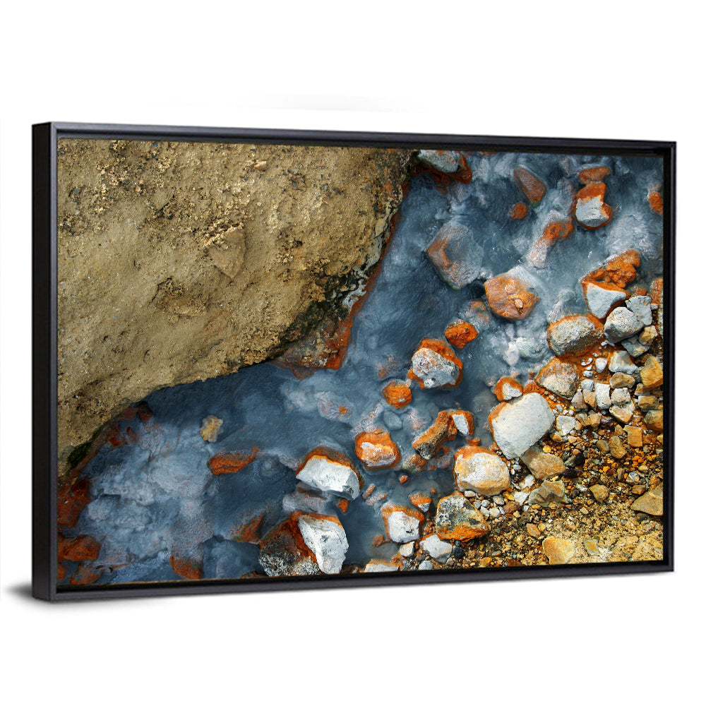 Milky Blue Geothermal Creek Wall Art