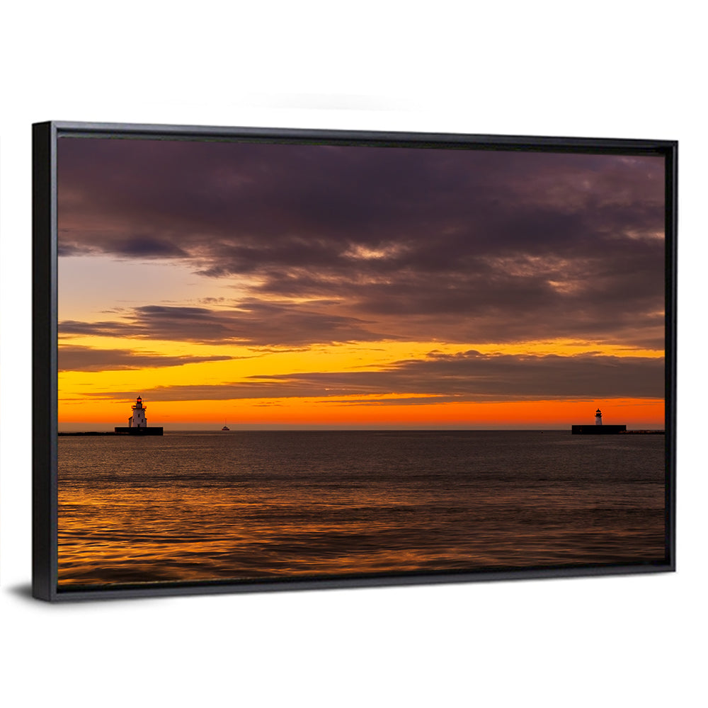 Lake Erie Twin Beacons Wall Art