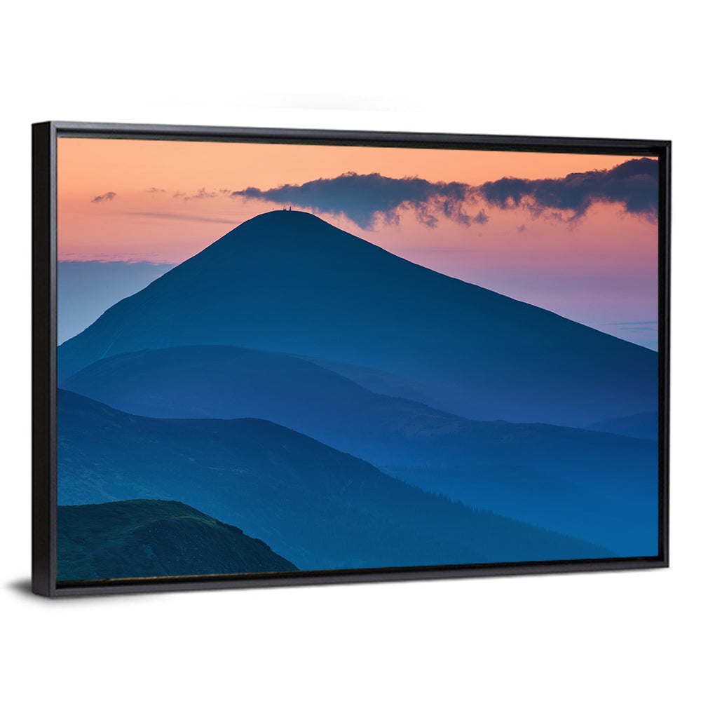 Twilight Mountain Range Wall Art