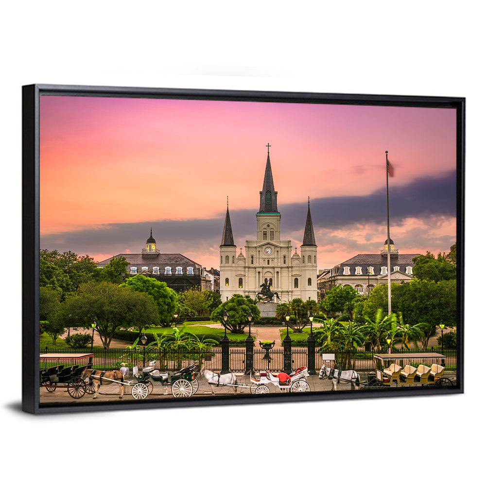 Jackson Square at Dusk Wall Art