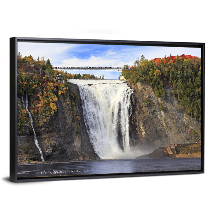 Montmorency Falls, Quebec Wall Art as a framed canvas
