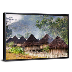 Papua Mountain Village Wall Art