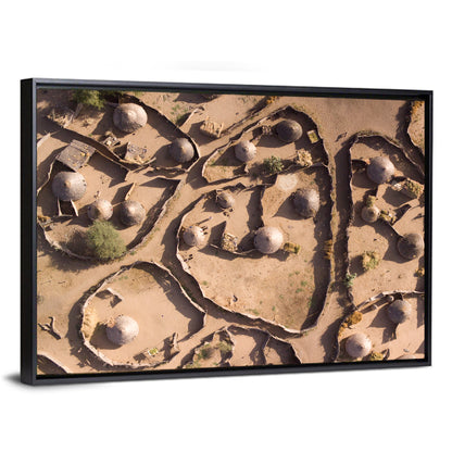 Village In Chad Wall Art