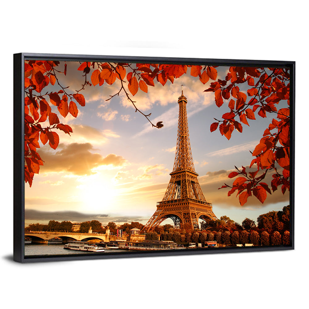 Eiffel Tower at Golden Hour Wall Art