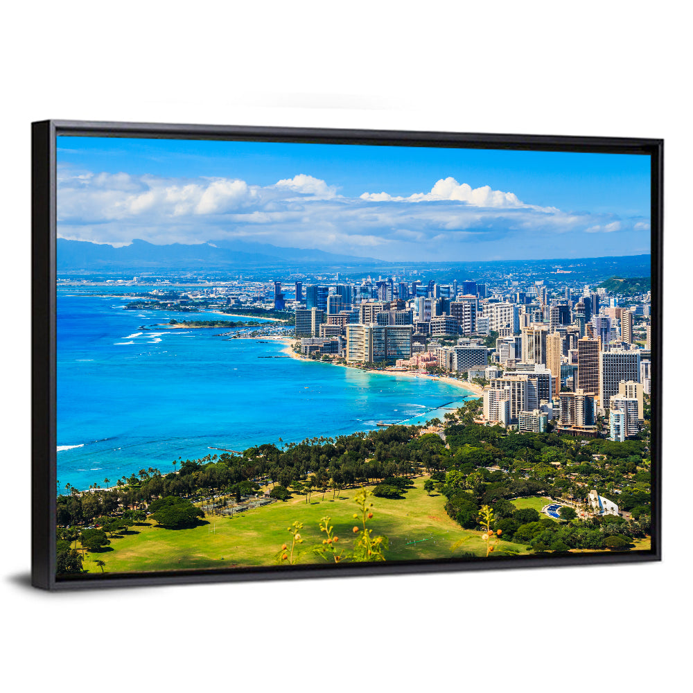 Honolulu Skyline Wall Art