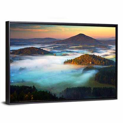 Czech Foggy Hills Wall Art