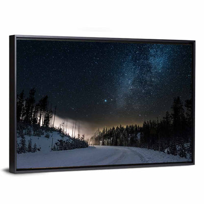 Magical Snowy Road Wall Art
