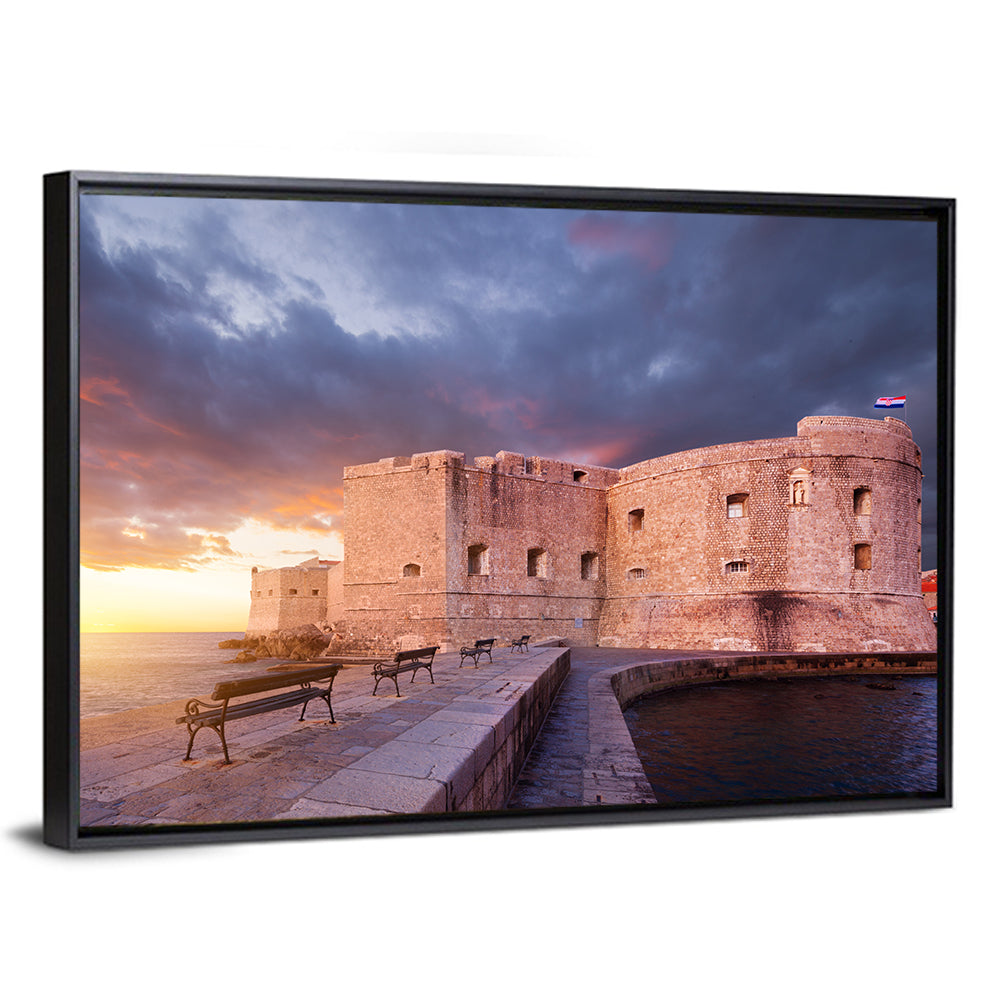 Fort Bokar at Sunset, Dubrovnik Wall Art