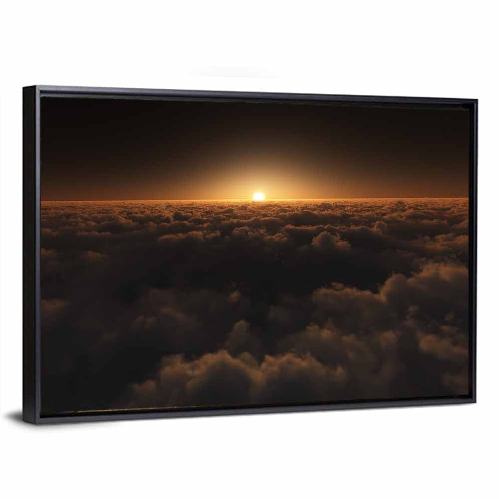 Sunset Over Cloud Sea Wall Art